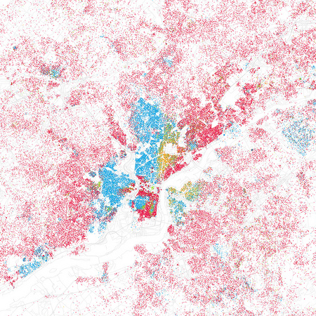 Eric Fischer map of race and ethnicity in Philadelphia