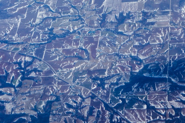 somewhere over southwest Illinois