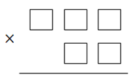 box model of 3 x 2 digit multiplication