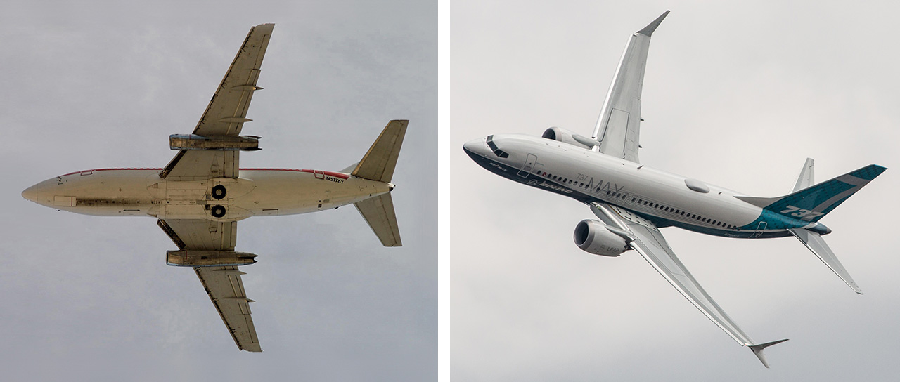 737 200 and 737 MAX compared