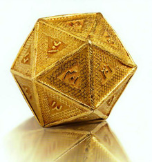 gold icosahedron